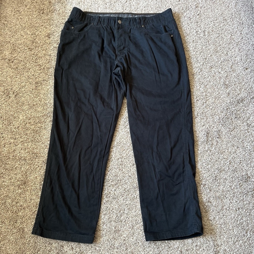 Columbia Pants 38x30 Black Elastic Waist Regular Fit Outdoor Workwear Casualโ